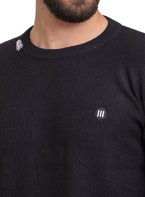 Black - Design p2240 PF - Round Pullover - Khotwh
